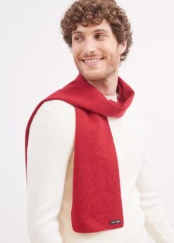 SAINT JAMES Echarpe Unie Scarf - En Pure Laine Vierge (MEDOC) -Chic Marin Soldes 0241 MEDOC E shop BD 1