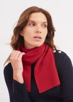 SAINT JAMES Echarpe Unie Scarf - En Pure Laine Vierge (MEDOC) -Chic Marin Soldes 0241 MEDOC E shop BD 4