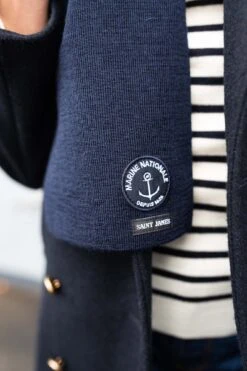 Echarpe "Grande Hermine" - SAINT JAMES X Marine Nationale (MARINE) -Chic Marin Soldes 0443 Marine Grande Hermine 2189 20Modifier