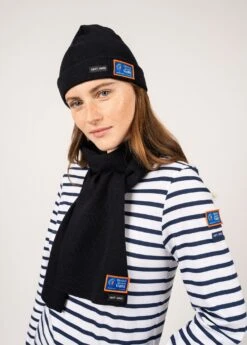 Echarpe Unie En Laine Mélangée - SAINT JAMES X Transat Jacques Vabre (NAVY)