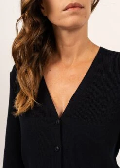 SAINT JAMES Gilet En Laine La Flotte - à Détails De Côtes Et Poches (NAVY) 11 SAINT JAMES Gilet En Laine La Flotte - à Détails De Côtes Et Poches (NAVY) -Chic Marin Soldes 0877 CC E shop BD 9