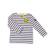 Marinière Enfant Iconique Smiley - SAINT JAMES X Smiley -Chic Marin Soldes 0895 SMILEY TEE KIDS NEIGE MARINE 1
