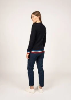 Pull Marin Brégançon - SAINT JAMES X Elysée (NAVY) -Chic Marin Soldes 0908 CC NAVY E shop BD 02
