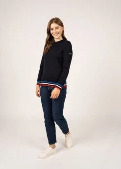 Pull Marin Brégançon - SAINT JAMES X Elysée (NAVY) -Chic Marin Soldes 0908 CC NAVY E shop BD 03