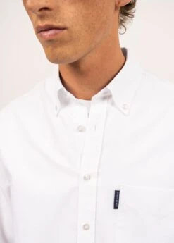 SAINT JAMES Chemise Manches Longues Ambroise - Coupe Droite En Oxford De Coton (BLANC) 11 SAINT JAMES Chemise Manches Longues Ambroise - Coupe Droite En Oxford De Coton (BLANC) -Chic Marin Soldes 0945 CU E shop BD 18