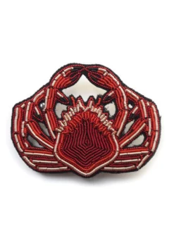 Broche Brodée Araignée De Mer - SAINT JAMES X Macon & Lesquoy (ROUGE)