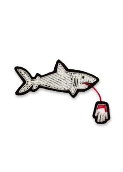 Broche Brodée Requin - SAINT JAMES X Macon & Lesquoy (Argent)