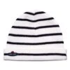 SAINT JAMES Bonnet Marin Cartier Enfant - Rayé, En Laine Douce (ECUME/NAVY) -Chic Marin Soldes 1055 ECUME NAVY E shop BD 1