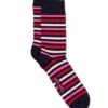 SAINT JAMES Chaussettes Rayées Multicolores - En Jersey De Coton (MARINE/ROSE FLUO) 2 SAINT JAMES Chaussettes Rayées Multicolores - En Jersey De Coton (MARINE/ROSE FLUO) -Chic Marin Soldes 1195 MARIN ROSE FLUO 2