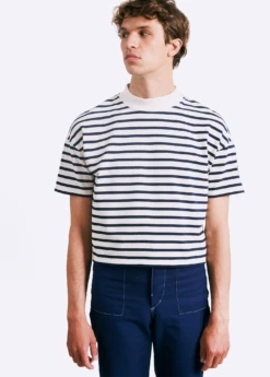 Marinière Courte Jean-Paul - SAINT JAMES X BALLORIN (ECRU/MARINE)