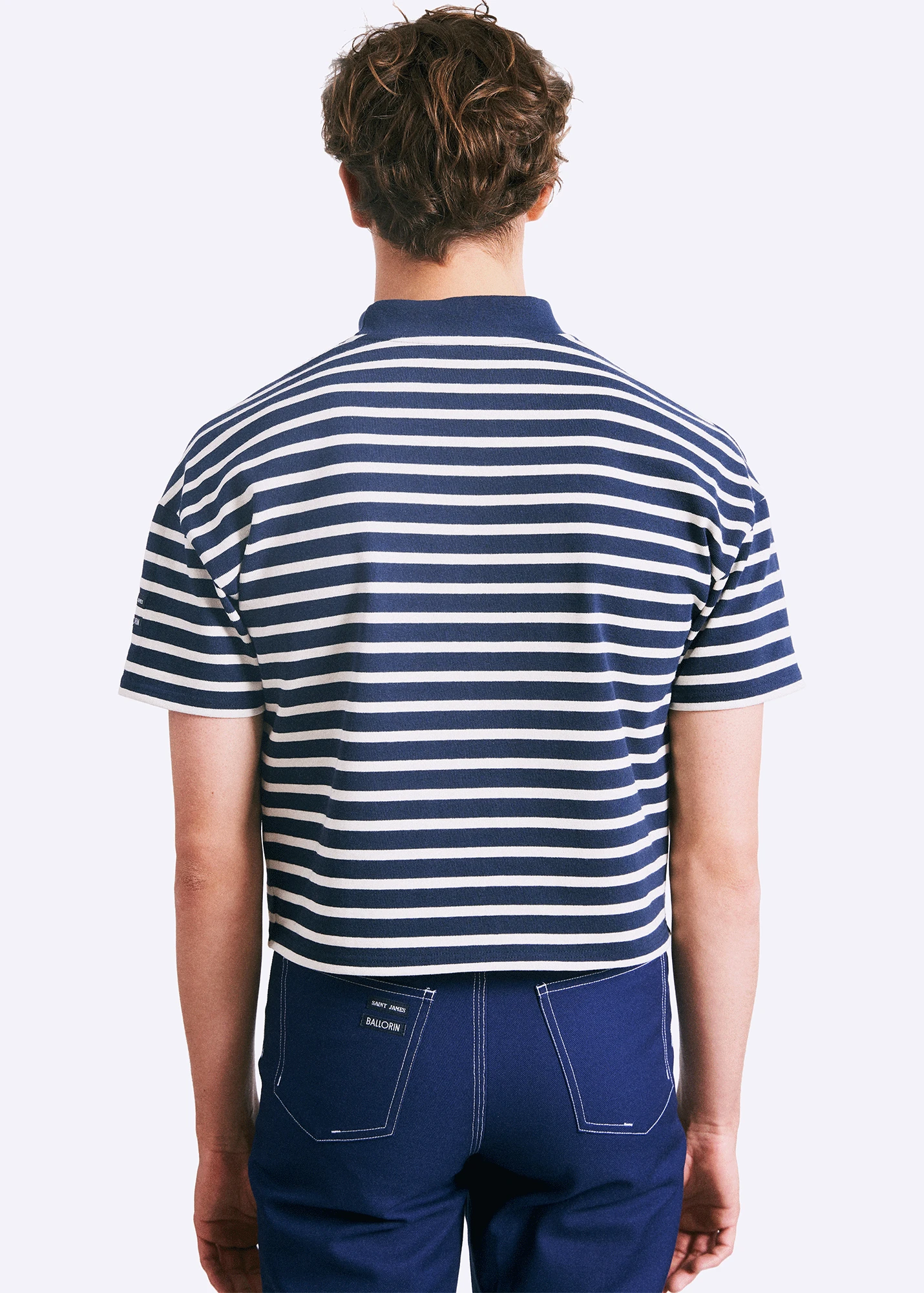 Marinière Courte Jean-Paul - SAINT JAMES X BALLORIN (MARINE/ECRU) 4 Marinière Courte Jean-Paul - SAINT JAMES X BALLORIN (MARINE/ECRU) - Image 2
