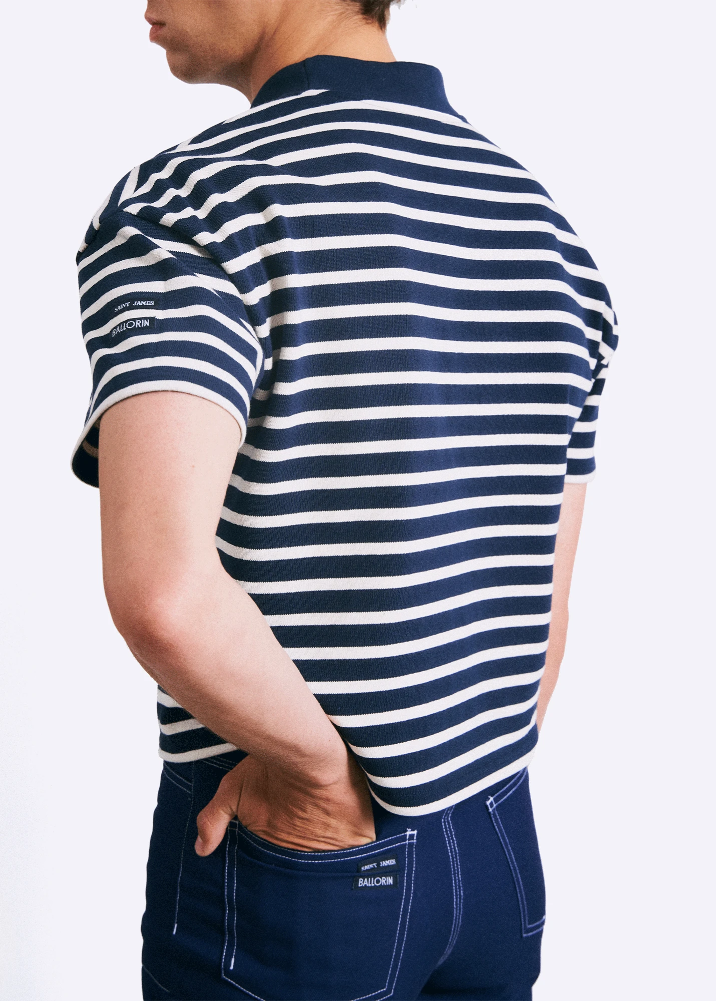 Marinière Courte Jean-Paul - SAINT JAMES X BALLORIN (MARINE/ECRU) 7 Marinière Courte Jean-Paul - SAINT JAMES X BALLORIN (MARINE/ECRU) - Image 5