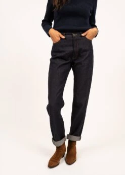 Jean Droit Apolline Mérinos - SAINT JAMES X Atelier Tuffery (MARINE) -Chic Marin Soldes 1237 01 E shop BD 1