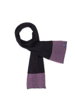 Echarpe Jacquard En Laine - SAINT JAMES X Elysée (NAVY/MULTICO)