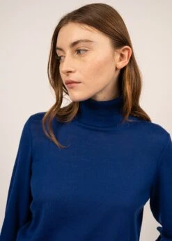 SAINT JAMES Sous-pull Col Roulé Modène - En Jersey De Laine (GITANE) -Chic Marin Soldes 1273 GITANE 04