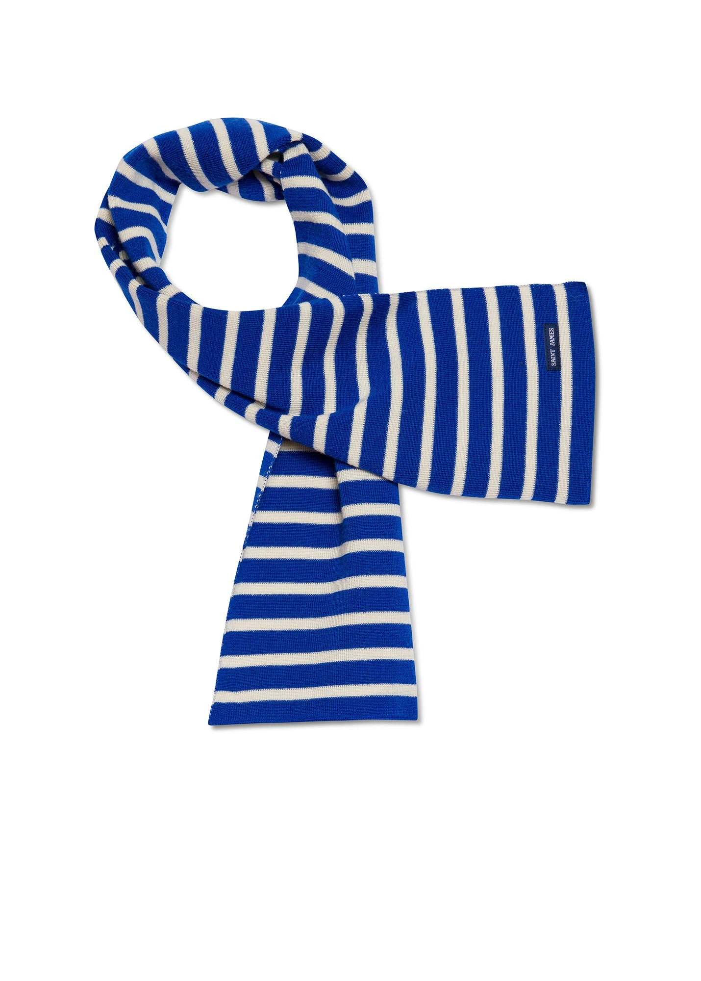 SAINT JAMES Echarpe Rayée Scarf - En Pure Laine Vierge (GITANE/ECRU) 5 SAINT JAMES Echarpe Rayée Scarf - En Pure Laine Vierge (GITANE/ECRU) - Image 3