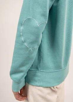 SAINT JAMES Sweat En Coton Lola - à Coudières Cœur (JADE/ECUME) 11 SAINT JAMES Sweat En Coton Lola - à Coudières Cœur (JADE/ECUME) -Chic Marin Soldes 1531 JADE ECUME 05