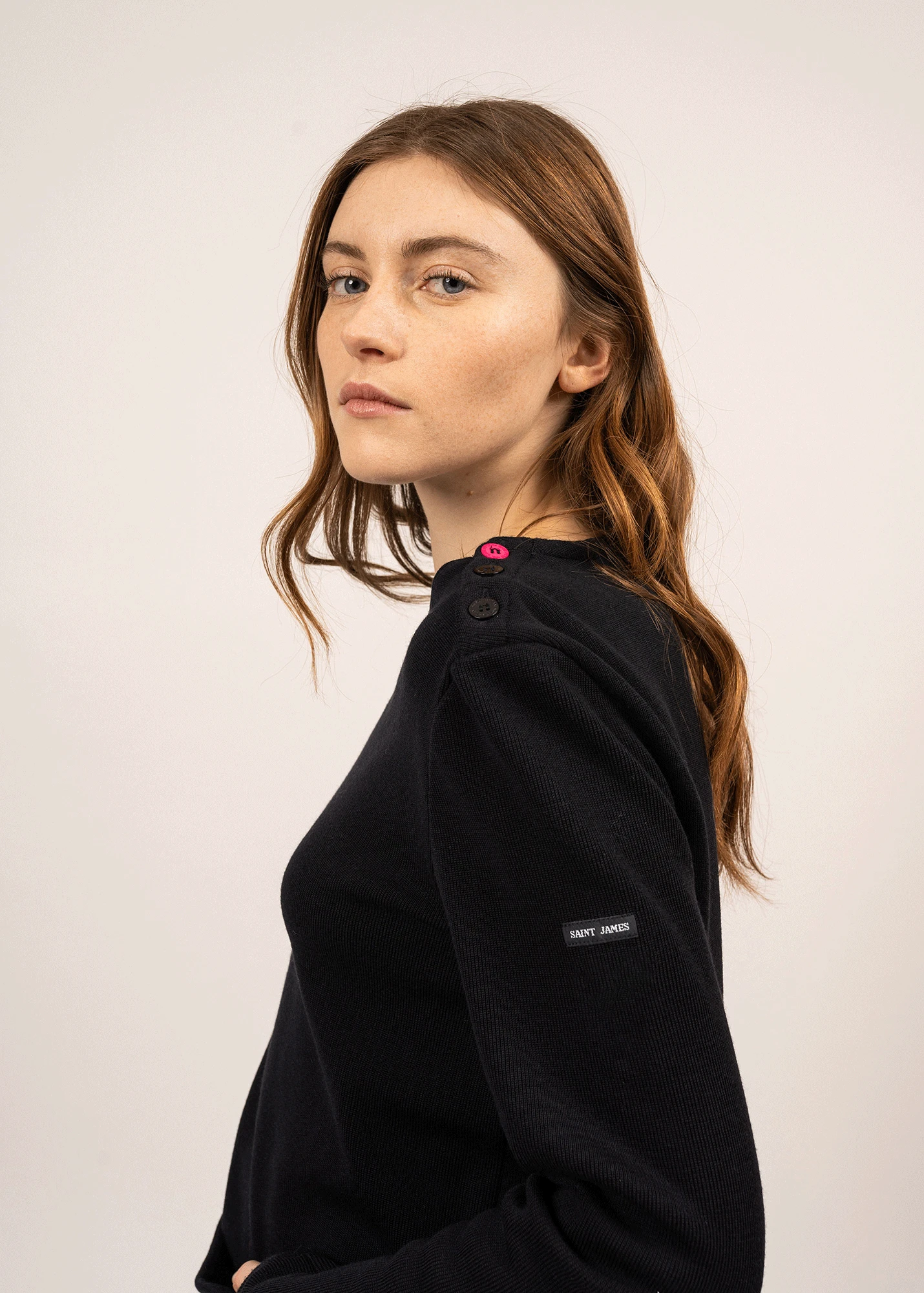 SAINT JAMES Pull Col Rond Donville - En Gemini (NAVY) 5 SAINT JAMES Pull Col Rond Donville - En Gemini (NAVY) - Image 3