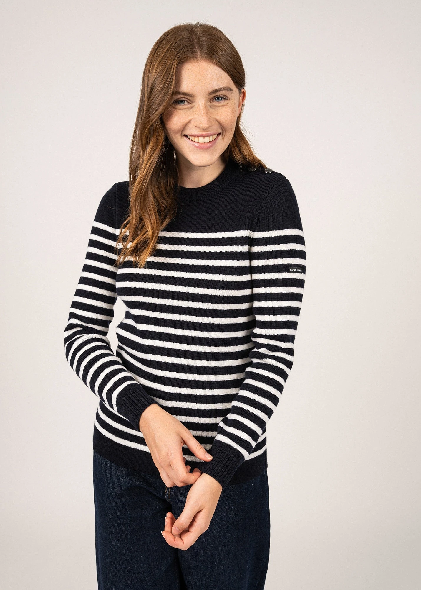 SAINT JAMES Pull Marin Rayé Rochefort - En Laine (NAVY/ECUME) 3 SAINT JAMES Pull Marin Rayé Rochefort - En Laine (NAVY/ECUME)