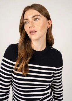 SAINT JAMES Pull Marin Rayé Rochefort - En Laine (NAVY/ECUME) 10 SAINT JAMES Pull Marin Rayé Rochefort - En Laine (NAVY/ECUME) -Chic Marin Soldes 1916 KH NAVY ECUME E shop BD 04