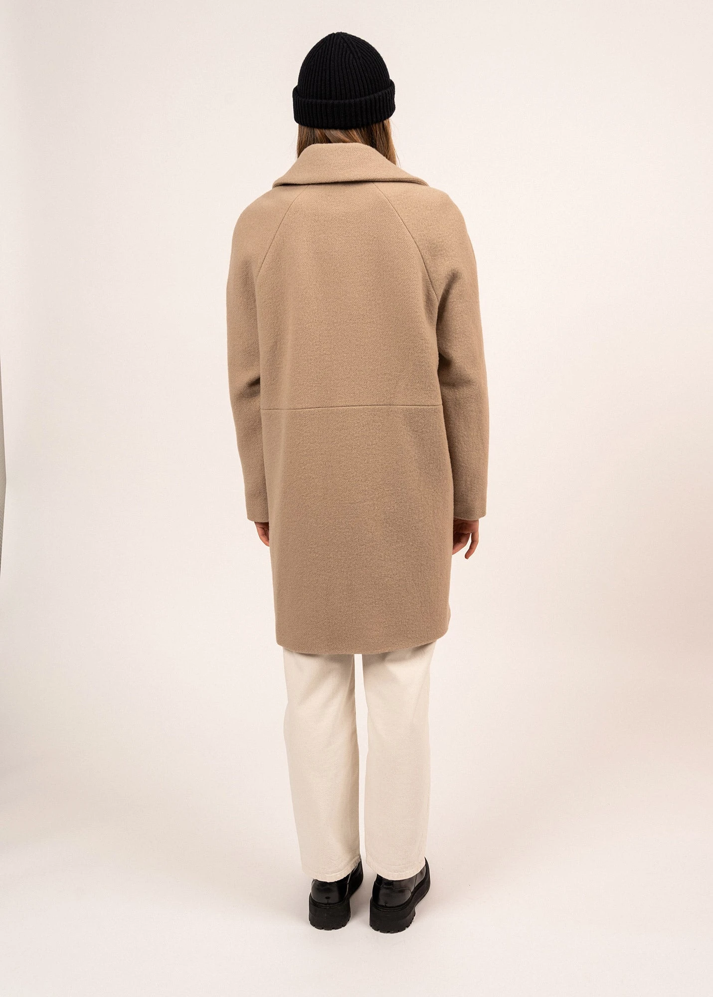 SAINT JAMES Manteau Long Croisé Ste Laurène - En Drap De Laine (NATUREL) 4 SAINT JAMES Manteau Long Croisé Ste Laurène - En Drap De Laine (NATUREL) - Image 2