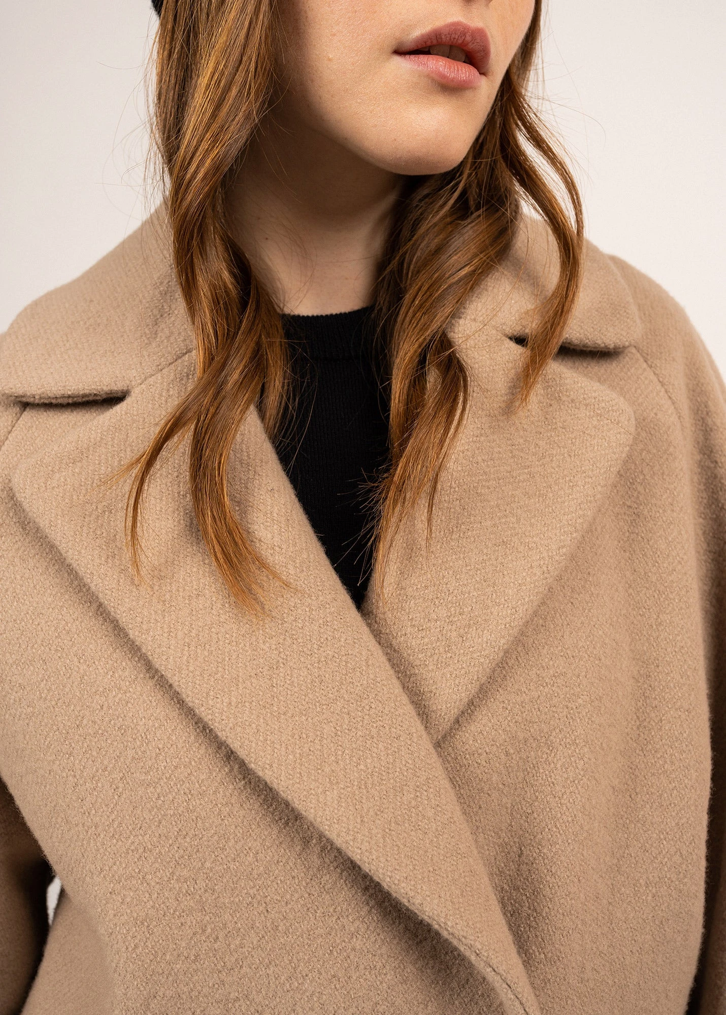 SAINT JAMES Manteau Long Croisé Ste Laurène - En Drap De Laine (NATUREL) 7 SAINT JAMES Manteau Long Croisé Ste Laurène - En Drap De Laine (NATUREL) - Image 5