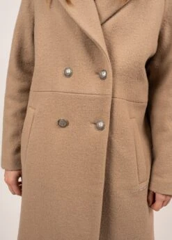 SAINT JAMES Manteau Long Croisé Ste Laurène - En Drap De Laine (NATUREL) 13 SAINT JAMES Manteau Long Croisé Ste Laurène - En Drap De Laine (NATUREL) -Chic Marin Soldes 2028 NATUREL 06