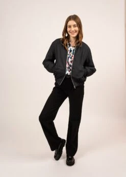 SAINT JAMES Bomber Déperlant Ste Lydia - Doublure En Jersey Rayé (AMIRAL) -Chic Marin Soldes 2030 AMIRAL 03