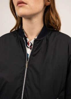 SAINT JAMES Bomber Déperlant Ste Lydia - Doublure En Jersey Rayé (AMIRAL) -Chic Marin Soldes 2030 AMIRAL 05