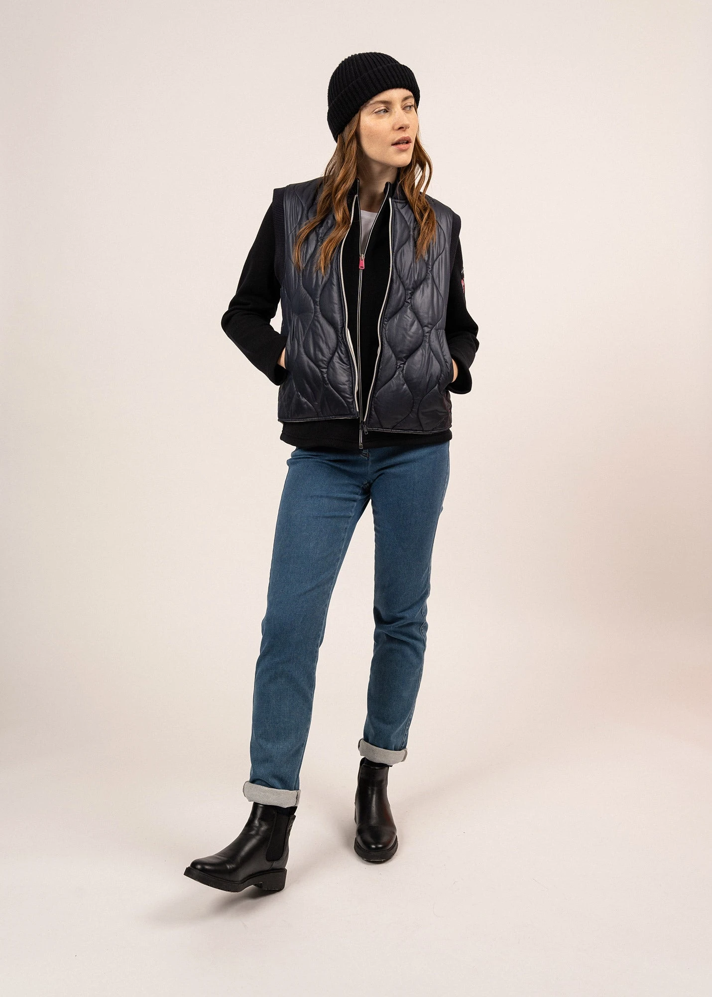 SAINT JAMES Veste Sans Manche Ste Maelie - Matelassée (AMIRAL/BLANC D'HIVER) 5 SAINT JAMES Veste Sans Manche Ste Maelie - Matelassée (AMIRAL/BLANC D'HIVER) - Image 3