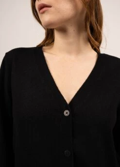 SAINT JAMES Gilet En Cachemire Ontario - à Col V (NOIR) -Chic Marin Soldes 2041 NOIR 05