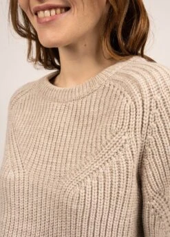 SAINT JAMES Pull à Détails Lurex Victoria - En Laine Mélangée (NATUREL/CHAMPAGNE) 11 SAINT JAMES Pull à Détails Lurex Victoria - En Laine Mélangée (NATUREL/CHAMPAGNE) -Chic Marin Soldes 2042 NATUREL CHAMPAGN 05