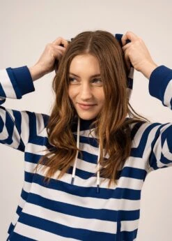 SAINT JAMES Sweat à Capuche Violetta - Rayé, En Coton (JAVA/BLANC D'HIVER) 10 SAINT JAMES Sweat à Capuche Violetta - Rayé, En Coton (JAVA/BLANC D'HIVER) -Chic Marin Soldes 2061 GITANE BLAN D HIV 04