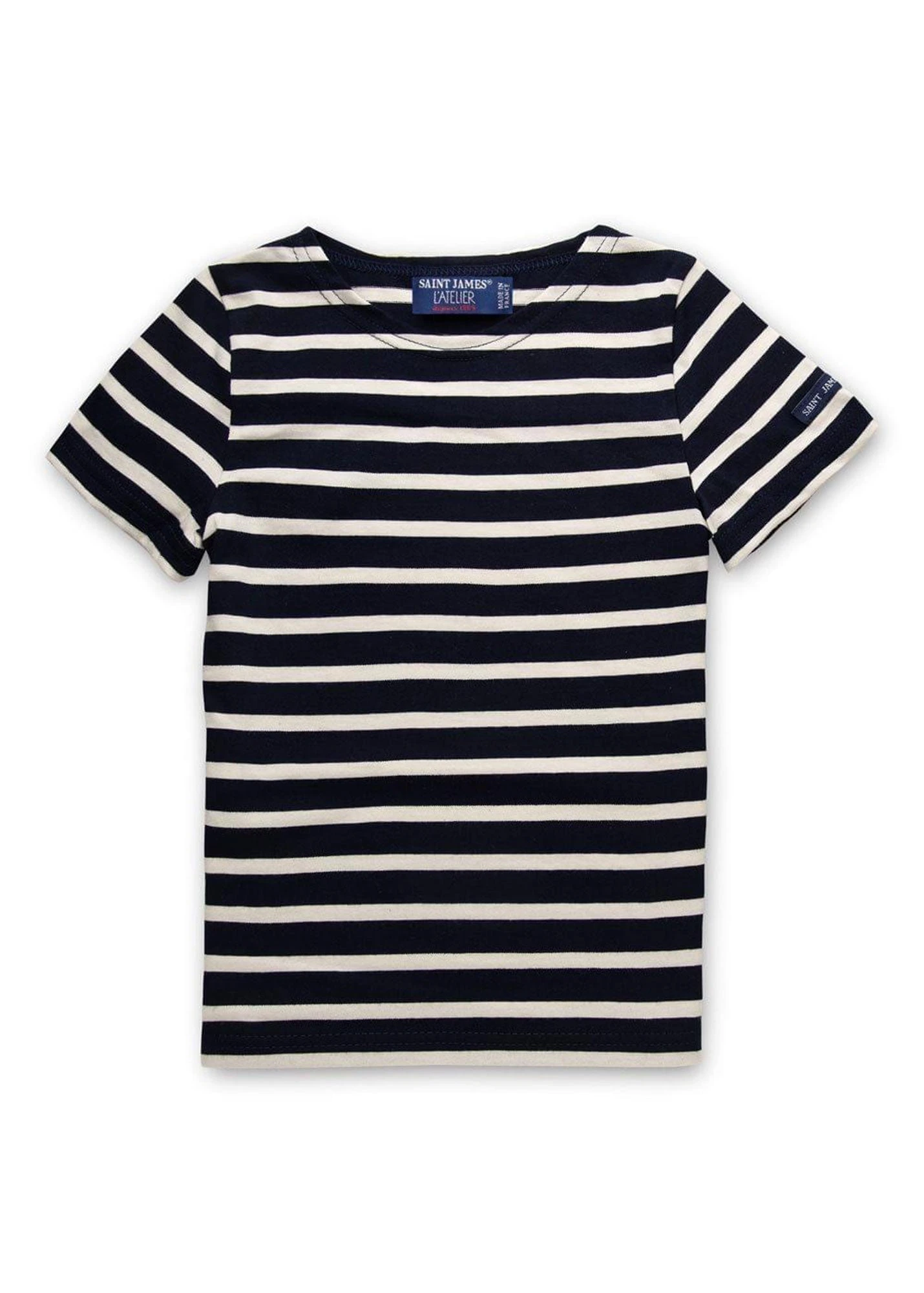 SAINT JAMES T-shirt Marinière Enfant Levant - En Coton Léger (MARINE/ECRU) 3 SAINT JAMES T-shirt Marinière Enfant Levant - En Coton Léger (MARINE/ECRU)