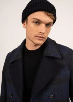 SAINT JAMES Caban à Carreaux St Nylson - En Drap De Laine (BLEU CHINE) 10 SAINT JAMES Caban à Carreaux St Nylson - En Drap De Laine (BLEU CHINE) -Chic Marin Soldes 2079 BLEU CH 05