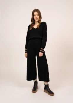 Pantalon Large En Laine Atlantis - SAINT JAMES X Romain Brifault (NOIR)