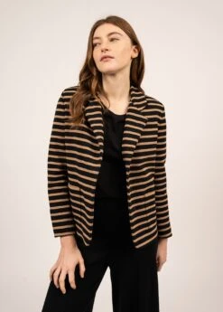 Veste De Blazer Rayée Belem - SAINT JAMES X Romain Brifault (NOIR/MALTE)