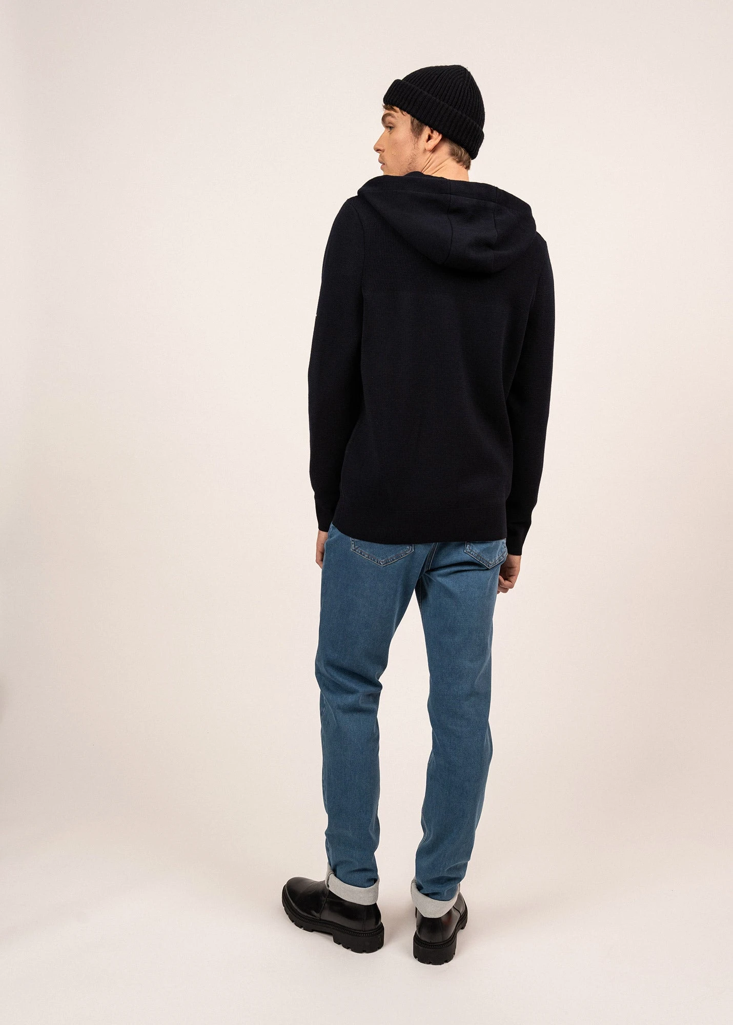 SAINT JAMES Veste à Capuche Saguenay - En Laine (NAVY) 4 SAINT JAMES Veste à Capuche Saguenay - En Laine (NAVY) - Image 2