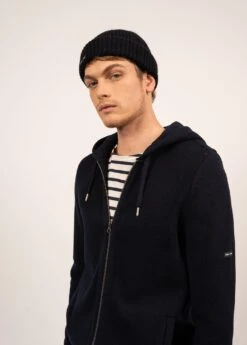 SAINT JAMES Veste à Capuche Saguenay - En Laine (NAVY) 10 SAINT JAMES Veste à Capuche Saguenay - En Laine (NAVY) -Chic Marin Soldes 2090 NAVY 04