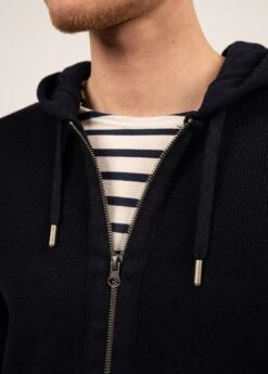 SAINT JAMES Veste à Capuche Saguenay - En Laine (NAVY) 11 SAINT JAMES Veste à Capuche Saguenay - En Laine (NAVY) -Chic Marin Soldes 2090 NAVY 05