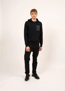 SAINT JAMES Sweat En Laine Banff - à Capuche (NOIR/GITANE) 9 SAINT JAMES Sweat En Laine Banff - à Capuche (NOIR/GITANE) -Chic Marin Soldes 2093 NOIR GITANE 03