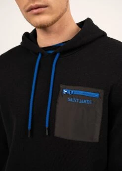 SAINT JAMES Sweat En Laine Banff - à Capuche (NOIR/GITANE) 11 SAINT JAMES Sweat En Laine Banff - à Capuche (NOIR/GITANE) -Chic Marin Soldes 2093 NOIR GITANE 05