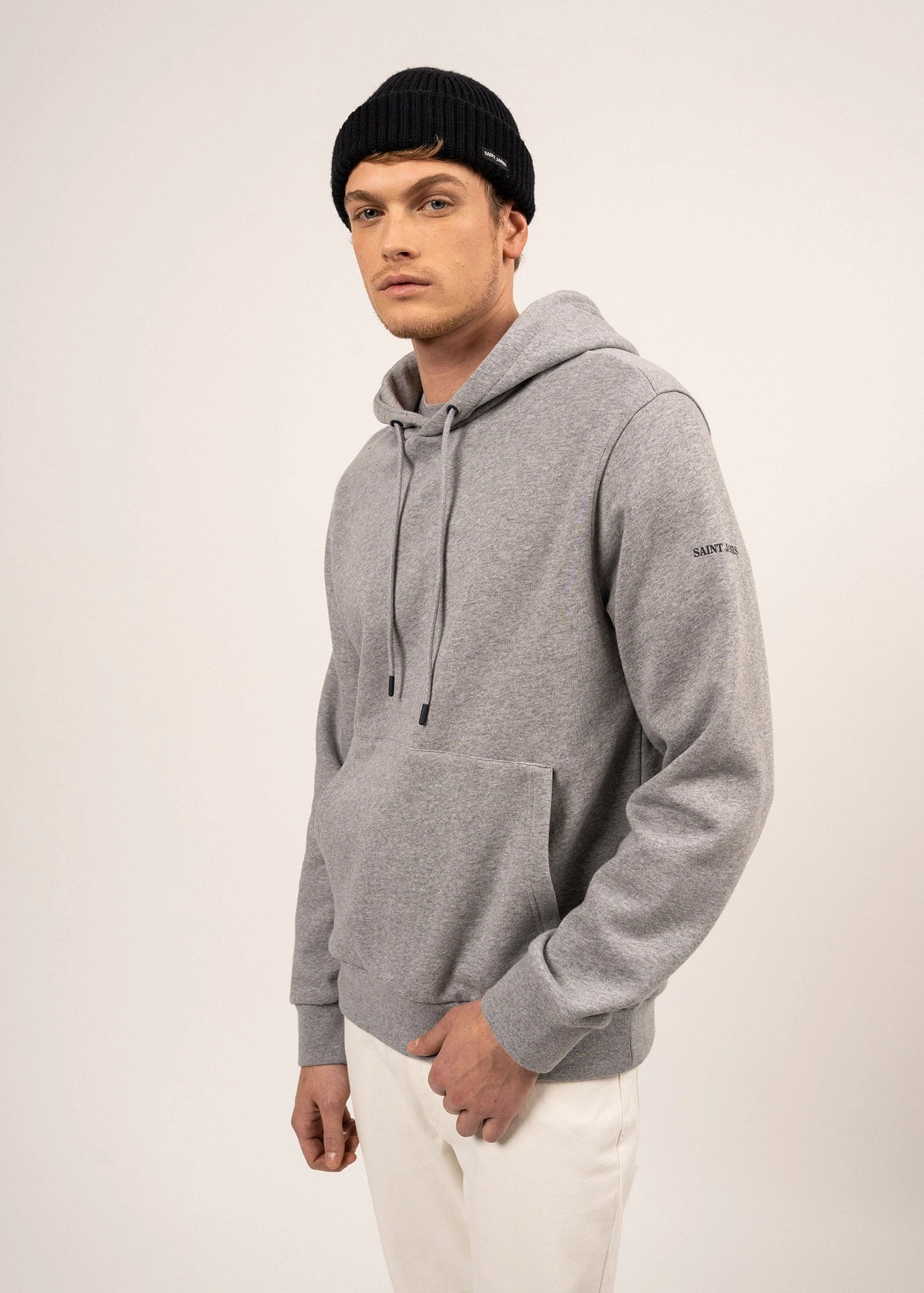 SAINT JAMES Sweat à Capuche Carlo - En Coton (GRIS CHINE) 4 SAINT JAMES Sweat à Capuche Carlo - En Coton (GRIS CHINE) - Image 2
