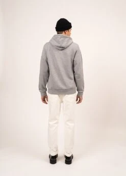 SAINT JAMES Sweat à Capuche Carlo - En Coton (GRIS CHINE)