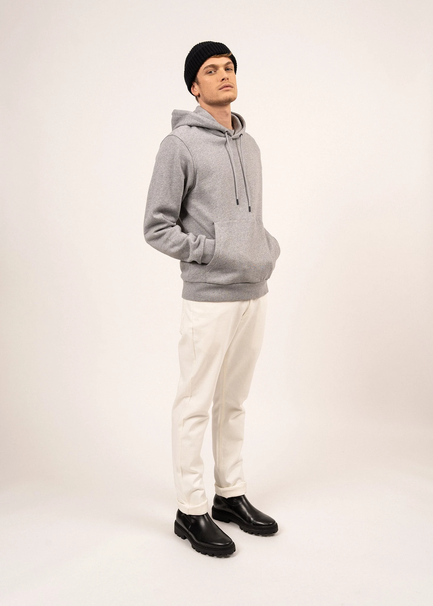 SAINT JAMES Sweat à Capuche Carlo - En Coton (GRIS CHINE) 5 SAINT JAMES Sweat à Capuche Carlo - En Coton (GRIS CHINE) - Image 3