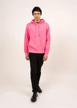 SAINT JAMES Sweat à Capuche Carlo - En Coton (ROSE FLUO)