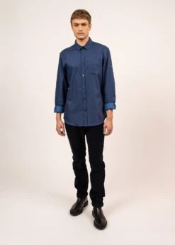 SAINT JAMES Chemise En Coton Marco - à Manches Longues (GITANE) -Chic Marin Soldes 2125 GITANE 03