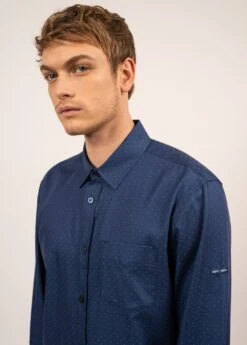 SAINT JAMES Chemise En Coton Marco - à Manches Longues (GITANE) -Chic Marin Soldes 2125 GITANE 04