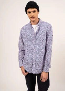 SAINT JAMES Chemise à Motifs Florian - à Manches Longues, En Coton (BLANC/GITANE)