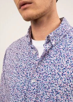 SAINT JAMES Chemise à Motifs Florian - à Manches Longues, En Coton (BLANC/GITANE) -Chic Marin Soldes 2132 BLANC GITANE 05